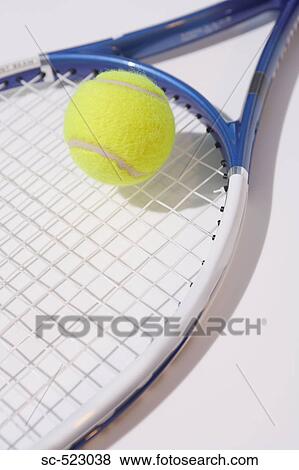 Tennis Ball and Racket View Large Photo Image Stock Photo - Tennis Ball and Racket. Fotosearch