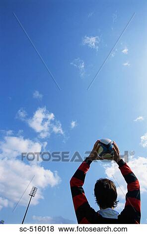 Thrower Preparing For A Lineout View Large Photo Image Stock Photo - Thrower Preparing For A Lineout. Fotosearch