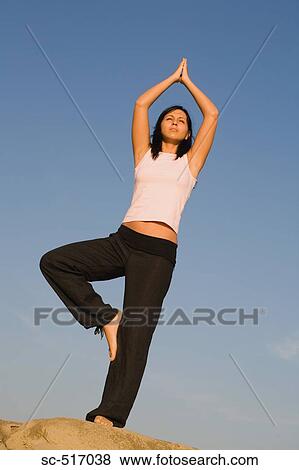 Woman Doing Yoga View Large Photo Image Stock Photo - Woman Doing Yoga. Fotosearch