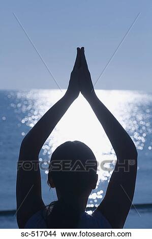 Picture - Woman Meditating. Fotosearch
