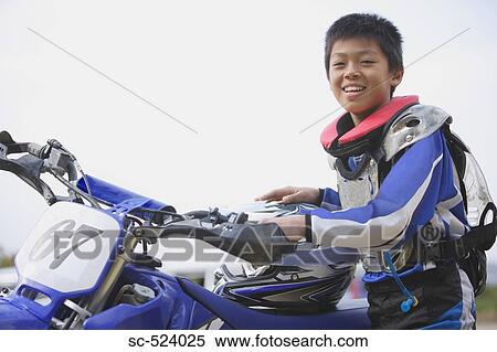 Stock Photography - Young Motocrosser. Fotosearch