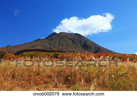 Autumn at Mount Iwaki, Aomori Prefecture View Large Photo Image Stock Photo - Autumn at Mount Iwaki, Aomori Prefecture. Fotosearch