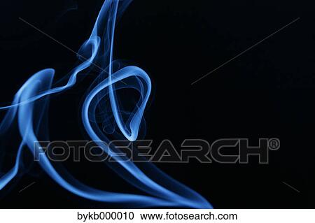 Blue smoke on black background View Large Photo Image Stock Image - Blue smoke on black background. Fotosearch