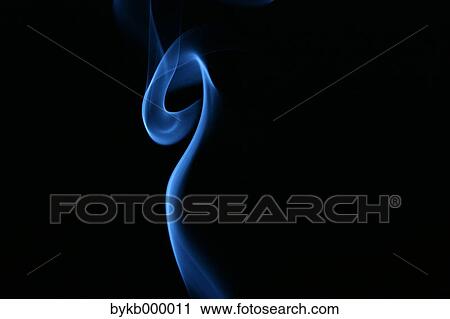 Blue smoke on black background View Large Photo Image Stock Image - Blue smoke on black background. Fotosearch