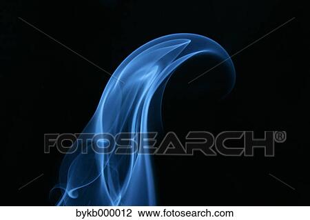 Blue smoke on black background View Large Photo Image Stock Image - Blue smoke on black background. Fotosearch