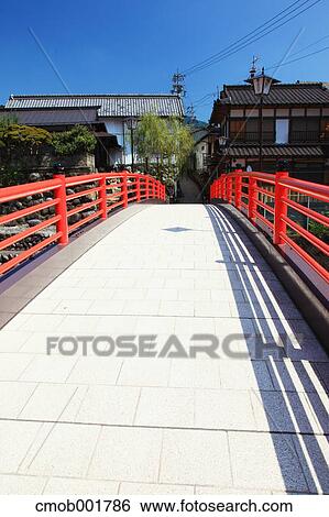 Bridge in Gujo, Gifu Prefecture View Large Photo Image Stock Photograph - Bridge in Gujo, Gifu Prefecture. Fotosearch