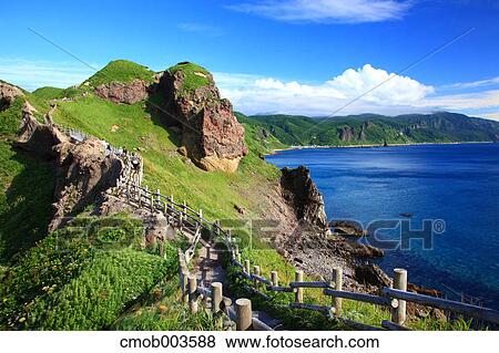 Stock Photo - Cape Kamui in Shakotan peninsula coast, Hokkaido. Fotosearch