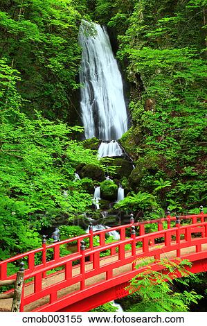 Stock Photography - Fudou waterfall, Iwate Prefecture. Fotosearch