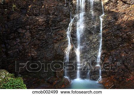 Stock Photo - Fudou waterfall, Kagawa Prefecture. Fotosearch