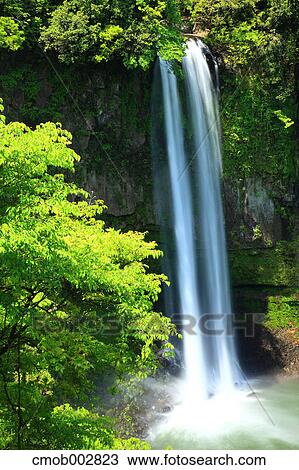 Gorouga waterfall, Kumamoto Prefecture View Large Photo Image Stock Image - Gorouga waterfall, Kumamoto Prefecture. Fotosearch