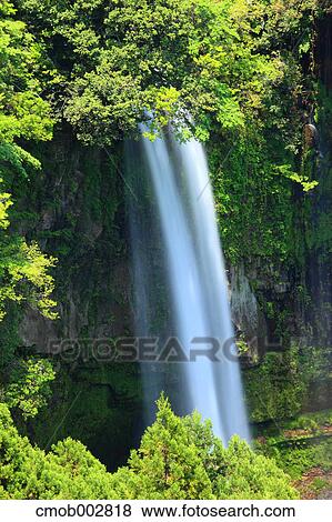 Gorouga waterfall, Kumamoto Prefecture View Large Photo Image Stock Photo - Gorouga waterfall, Kumamoto Prefecture. Fotosearch