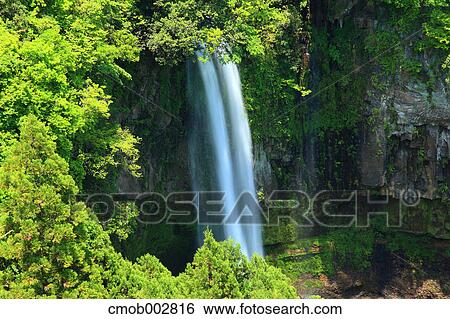 Gorouga waterfall, Kumamoto Prefecture View Large Photo Image Stock Photograph - Gorouga waterfall, Kumamoto Prefecture. Fotosearch