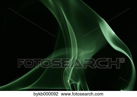 Green smoke on black background View Large Photo Image Stock Image - Green smoke on black background. Fotosearch
