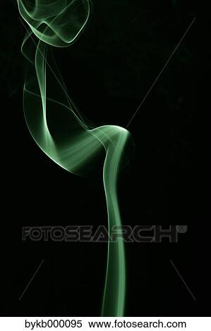 Stock Photography - Green smoke on black background. Fotosearch