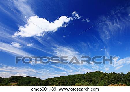 Greenery and blue sky with clouds in Sakurai, Nara Prefecture View Large Photo Image Stock Photo - Greenery and blue sky with clouds in Sakurai, Nara Prefecture. Fotosearch