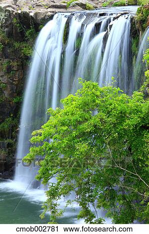 Stock Image - Harajiri falls, Oita Prefecture. Fotosearch