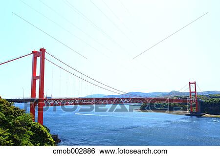 Hirado Great Bridge, Nagasaki Prefecture View Large Photo Image Stock Photograph - Hirado Great Bridge, Nagasaki Prefecture. Fotosearch