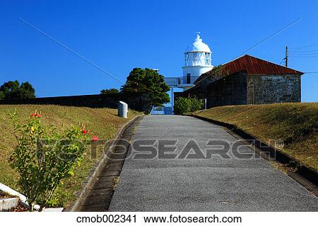 Lighthouse in Kushimoto, Wakayama Prefecture View Large Photo Image Stock Image - Lighthouse in Kushimoto, Wakayama Prefecture. Fotosearch