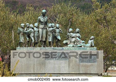 Memorial Statue, Kagawa Prefecture View Large Photo Image Stock Photography - Memorial Statue, Kagawa Prefecture. Fotosearch
