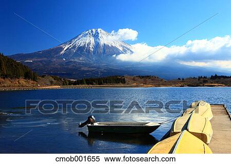 Mount Fuji and Lake Tanuki in Fujinomiya, Shizuoka Prefecture View Large Photo Image Stock Photography - Mount Fuji and Lake Tanuki in Fujinomiya, Shizuoka Prefecture. Fotosearch
