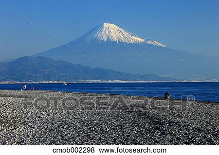 Mount Fuji seen from Matsubara, Shizuoka Prefecture View Large Photo Image Stock Photo - Mount Fuji seen from Matsubara, Shizuoka Prefecture. Fotosearch