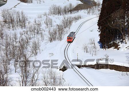 Railway in Otari, Nagano Prefecture View Large Photo Image Stock Image - Railway in Otari, Nagano Prefecture. Fotosearch