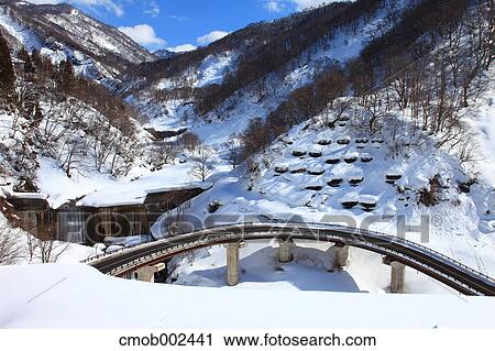 Road in Otari, Nagano Prefecture View Large Photo Image Stock Image - Road in Otari, Nagano Prefecture. Fotosearch