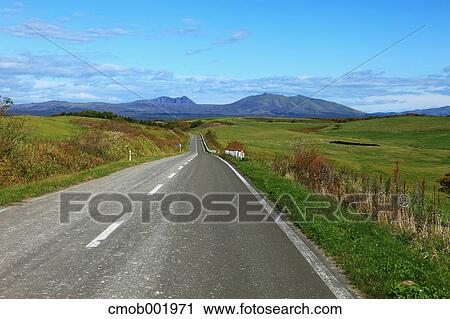 Road in the countryside in Hokkaido View Large Photo Image Stock Image - Road in the countryside in Hokkaido. Fotosearch