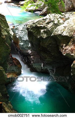 Rocks and flowing water, Tokushima Prefecture View Large Photo Image Stock Image - Rocks and flowing water, Tokushima Prefecture. Fotosearch
