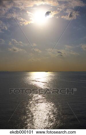 Sea at sunset at Tokyo Bay, Chiba Prefecture View Large Photo Image Stock Image - Sea at sunset at Tokyo Bay, Chiba Prefecture. Fotosearch