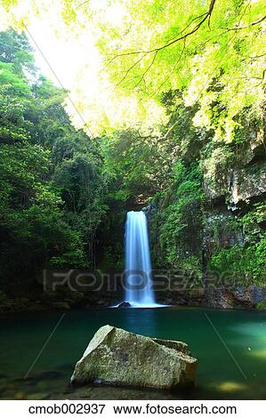 Todoroki waterfall, Nagasaki Prefecture View Large Photo Image Stock Photo - Todoroki waterfall, Nagasaki Prefecture. Fotosearch