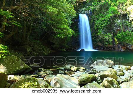 Todoroki waterfall, Nagasaki Prefecture View Large Photo Image Stock Photography - Todoroki waterfall, Nagasaki Prefecture. Fotosearch