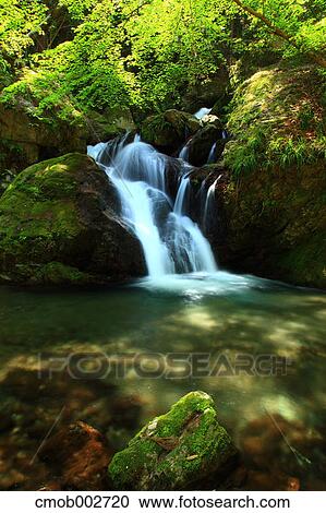 Uguisu waterfall, Tokushima Prefecture View Large Photo Image Stock Image - Uguisu waterfall, Tokushima Prefecture. Fotosearch