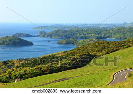 View from Kawauchi Pass, Nagasaki Prefecture View Large Photo Image Stock Image - View from Kawauchi Pass, Nagasaki Prefecture. Fotosearch