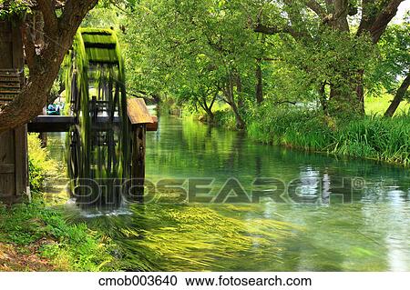 Water mill by the river at Daio wasabi garden, Nagano Prefecture View Large Photo Image Stock Image - Water mill by the river at Daio wasabi garden, Nagano Prefecture. Fotosearch