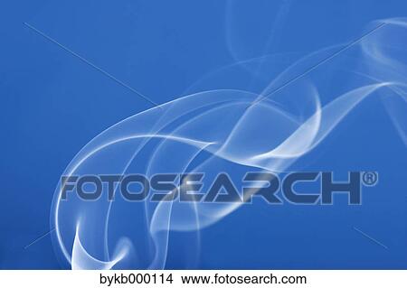 White smoke on blue background View Large Photo Image Picture - White smoke on blue background. Fotosearch