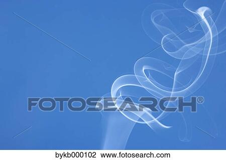 White smoke on blue background View Large Photo Image Stock Image - White smoke on blue background. Fotosearch