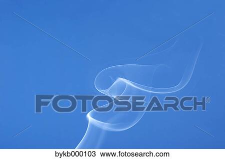 White smoke on blue background View Large Photo Image Stock Image - White smoke on blue background. Fotosearch