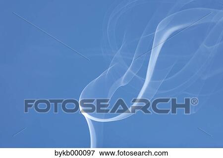 White smoke on blue background View Large Photo Image Stock Photo - White smoke on blue background. Fotosearch