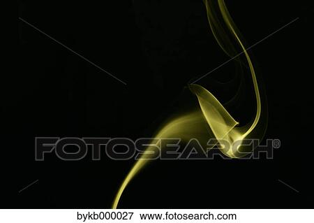 Yellow smoke on black background View Large Photo Image Stock Photo - Yellow smoke on black background. Fotosearch