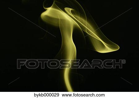 Yellow smoke on black background View Large Photo Image Stock Photo - Yellow smoke on black background. Fotosearch