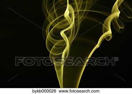 Yellow smoke on black background View Large Photo Image Stock Photograph - Yellow smoke on black background. Fotosearch