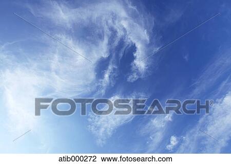 Blue sky with clouds View Large Photo Image Stock Image - Blue sky with clouds. Fotosearch