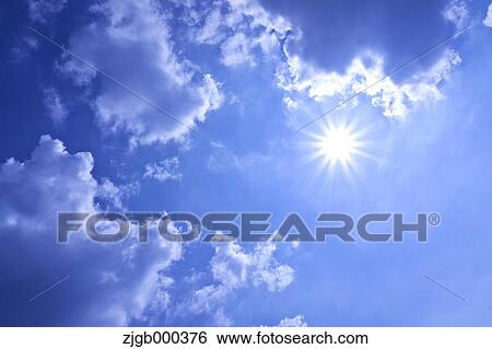 Blue sky with clouds View Large Photo Image Stock Photograph - Blue sky with clouds. Fotosearch