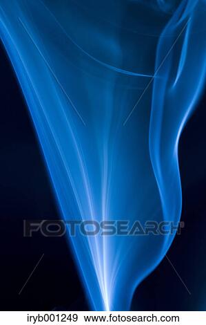 Blue smoke on black background View Large Photo Image Stock Photo - Blue smoke on black background. Fotosearch