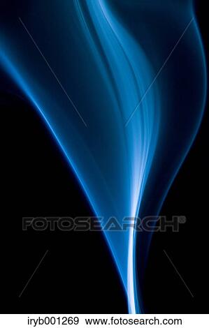 Blue smoke on black background View Large Photo Image Stock Photo - Blue smoke on black background. Fotosearch