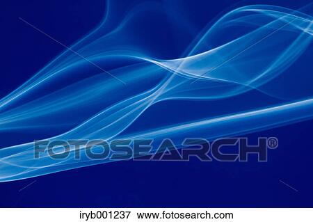 Stock Photo - Blue smoke on blue background. Fotosearch