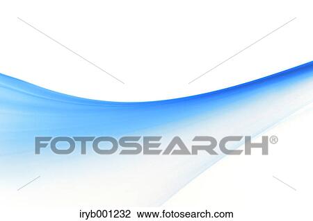 Stock Image - Blue smoke on white background. Fotosearch