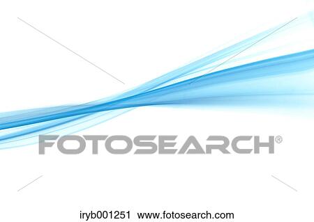 Stock Image - Blue smoke on white background. Fotosearch