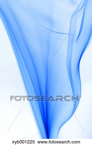 Stock Photography - Blue smoke on white background. Fotosearch